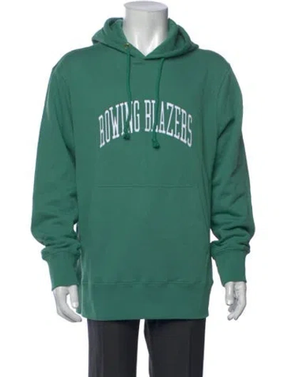 Pre-owned Rowing Blazers Crew Neck Long Sleeve Hoodie W/ Tags In Green