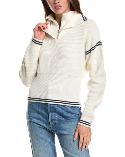 ROWING BLAZERS ROWING BLAZERS DOUBLE COLLAR 1/4-ZIP WOOL-BLEND PULLOVER