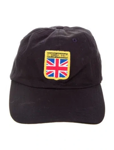 Pre-owned Rowing Blazers Flag Patch Baseball Cap In Black