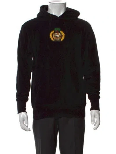 Pre-owned Rowing Blazers Graphic Print Crew Neck Hoodie In Black