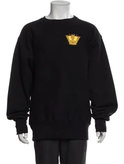 Pre-owned Rowing Blazers Graphic Print Crew Neck Pullover In Black