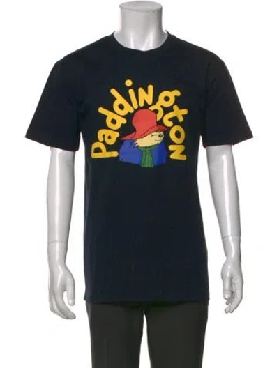 Pre-owned Rowing Blazers Graphic Print Crew Neck T-shirt W/ Tags In Black