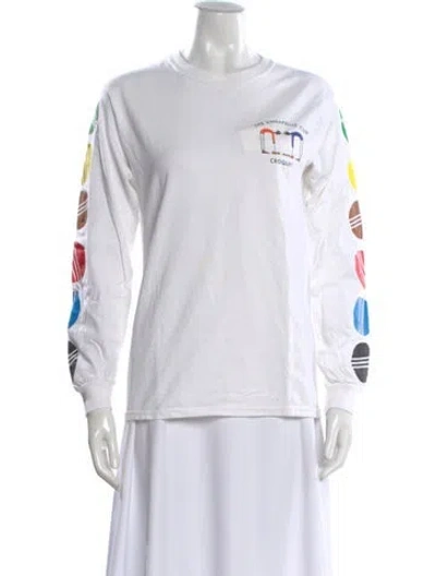 Pre-owned Rowing Blazers Graphic Print Crew Neck T-shirt In White