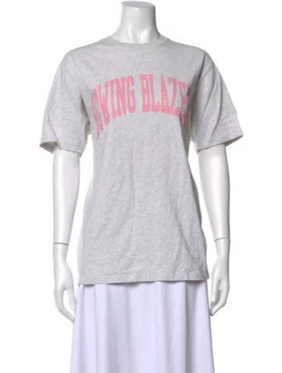 Pre-owned Rowing Blazers Graphic Print Crew Neck T-shirt In White