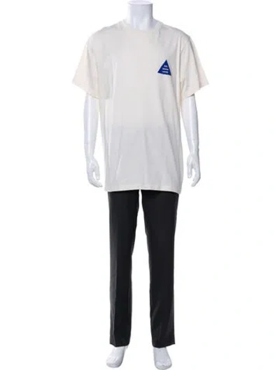 Pre-owned Rowing Blazers Graphic Print Scoop Neck T-shirt In Neutral