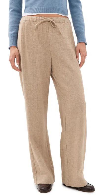 Rowing Blazers Herringbone Everyday Pants Camel In Neutral