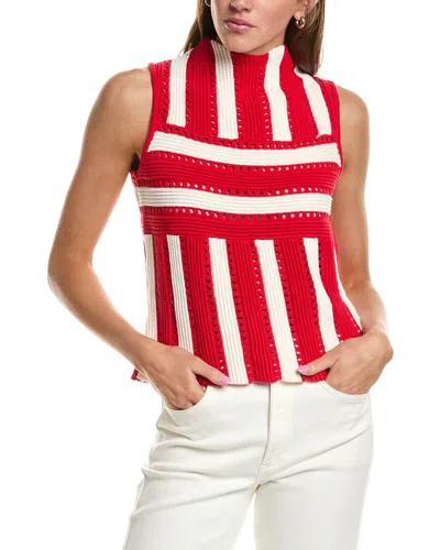 Rowing Blazers Knit Stripe Wool-blend Tank In Red