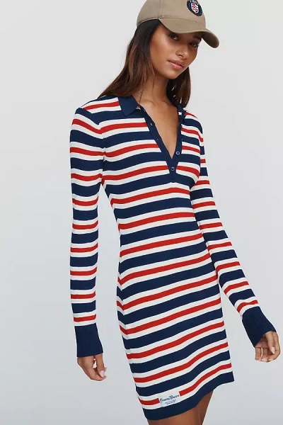 Rowing Blazers Kris Polo Mini Dress In Blue