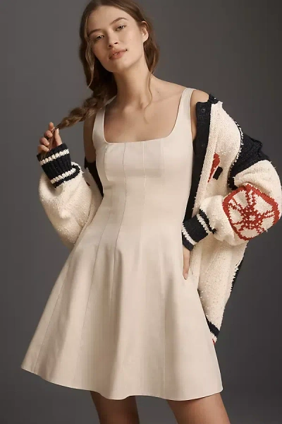 Rowing Blazers Lightweight Twill Sleeveless Dress In Neutral