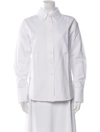 Pre-owned Rowing Blazers Long Sleeve Button-up Top W/ Tags In White