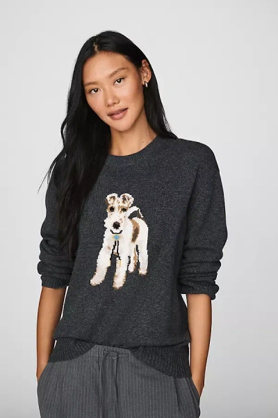 Rowing Blazers Mouline Terrier Crew-neck Sweater In Gray
