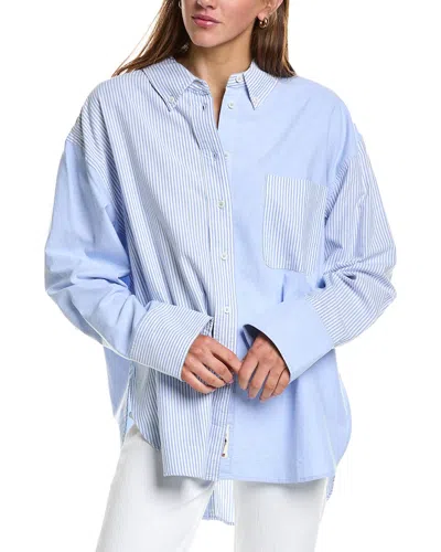 Rowing Blazers Oversized Oxford Shirt In Blue