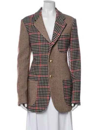 Pre-owned Rowing Blazers Patterned Coat In Brown