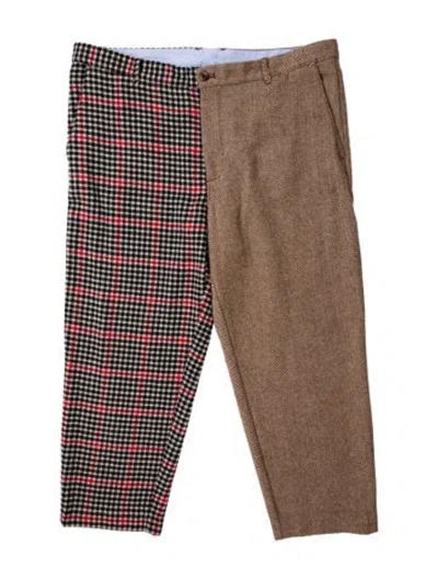 Pre-owned Rowing Blazers Plaid Print Pants In Neutral