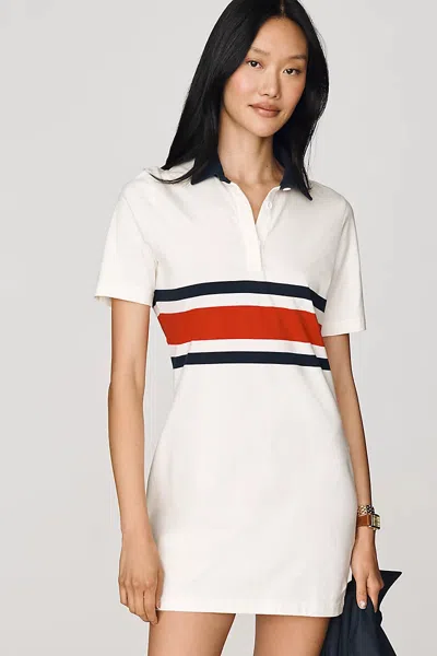 Rowing Blazers Polo Stripe Dress In White