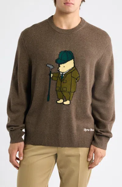 Rowing Blazers Pooh Wool & Cashmere Sweater In Brown