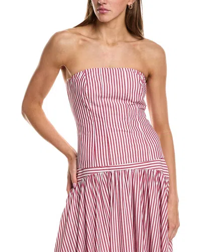 Rowing Blazers Poplin Pinstripe Top In Pink
