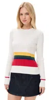 Rowing Blazers Primary Stripe Cable Knit Pullover Multi-color In Multi