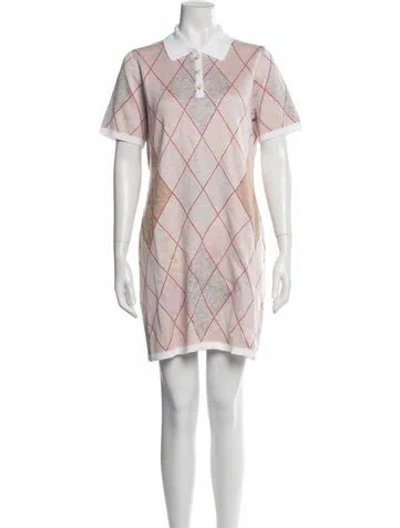 Pre-owned Rowing Blazers Printed Mini Dress In Pink