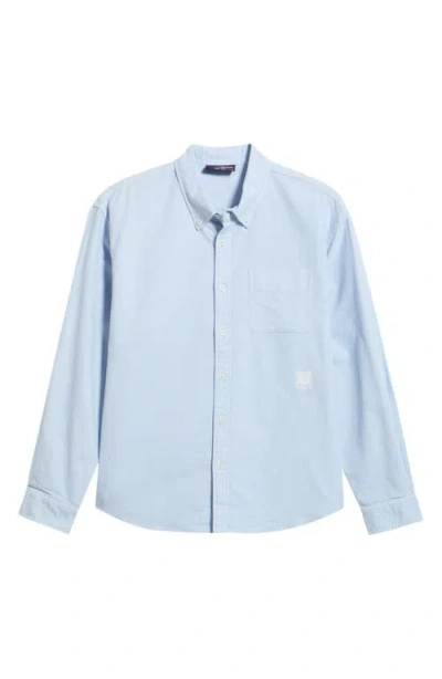 Rowing Blazers Relaxed Franklin Garment Dye Button-down Shirt In Blue