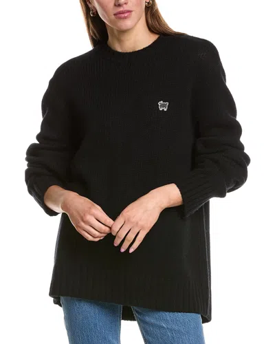 Rowing Blazers Sheep Wool & Cashmere-blend Sweater In Black