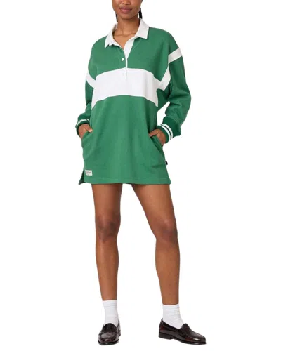 Rowing Blazers Stripe Rugby Dress In Green