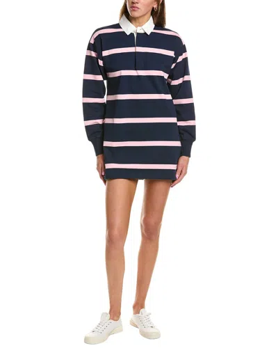 Rowing Blazers Stripe Rugby Polo Dress In Blue