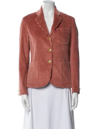 Pre-owned Rowing Blazers Striped Blazer In Pink