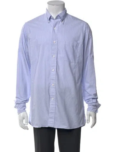 Pre-owned Rowing Blazers Striped Long Sleeve Shirt In Blue