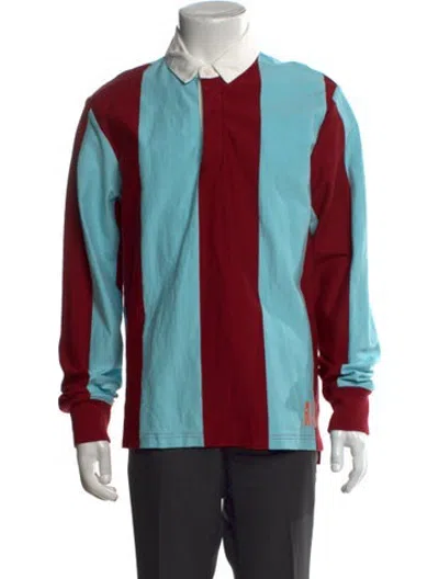 Pre-owned Rowing Blazers Striped Long Sleeve Shirt In Blue