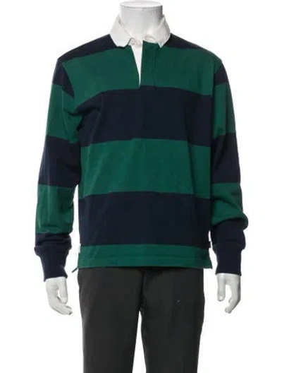 Pre-owned Rowing Blazers Striped Long Sleeve Shirt In Green