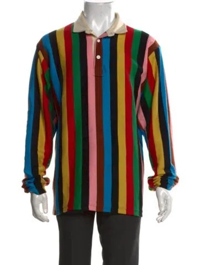 Pre-owned Rowing Blazers Striped Long Sleeve Shirt In Pink