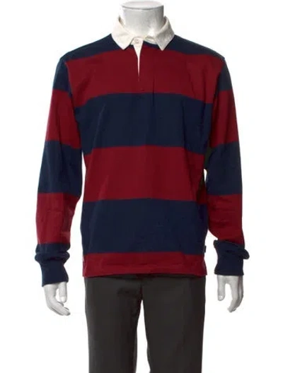 Pre-owned Rowing Blazers Striped Long Sleeve Shirt In Red