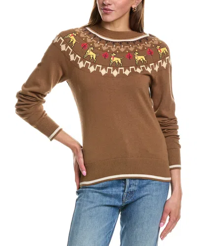 Rowing Blazers Thanksgiving Fairisle Sweater In Brown