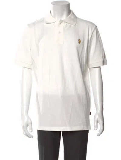 Pre-owned Rowing Blazers V-neck Short Sleeve Polo Shirt In White