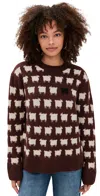 Rowing Blazers Warm & Wonderful X Oversized Wool Sheep Pullover Brown In Brown