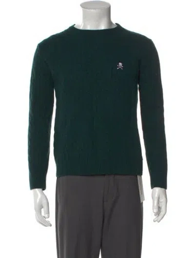 Pre-owned Rowing Blazers Wool Crew Neck Pullover In Green