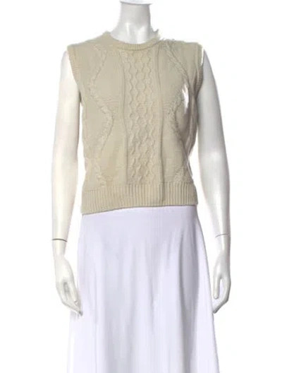 Pre-owned Rowing Blazers Wool Crew Neck Sweater In Neutrals
