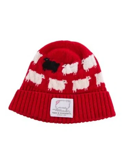 Pre-owned Rowing Blazers Wool Knit Beanie In Red