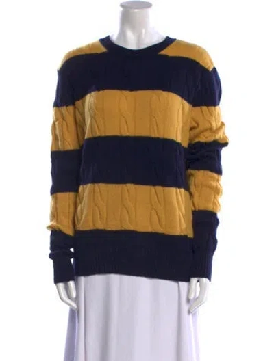 Pre-owned Rowing Blazers Wool Striped Sweater In Blue