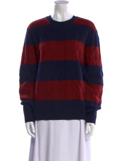 Pre-owned Rowing Blazers Wool Striped Sweater In Blue