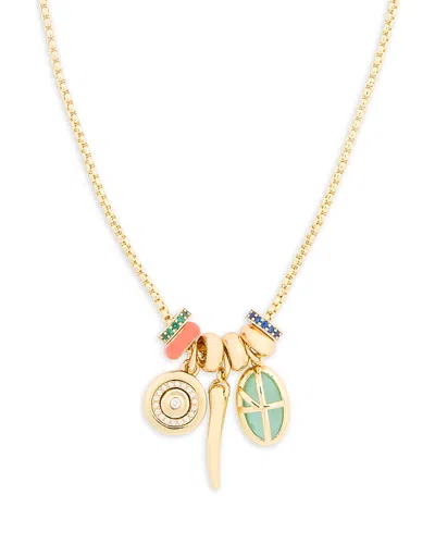 Roxanne Assoulin Little Bit Of Everything Gold-tone, Enamel And Crystal Necklace