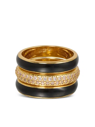 Roxanne Assoulin A Touch Of Midnight Ring In Black