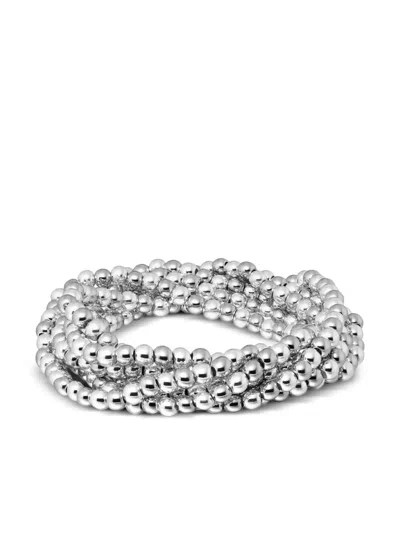 Roxanne Assoulin Baby Bubble Multi-band Bracelet In Silver