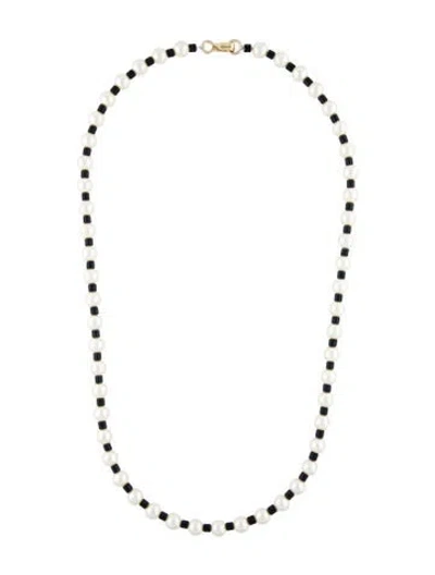 Pre-owned Roxanne Assoulin Bead & Faux Pearl Bead Strand Necklace, 25" In Multi