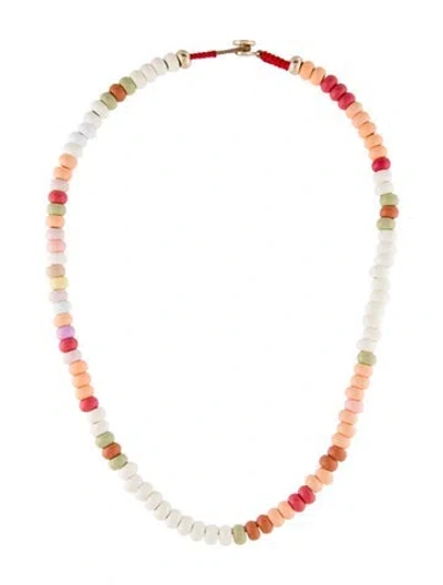 Pre-owned Roxanne Assoulin Bead Strand Necklace, 16.75" In Multi