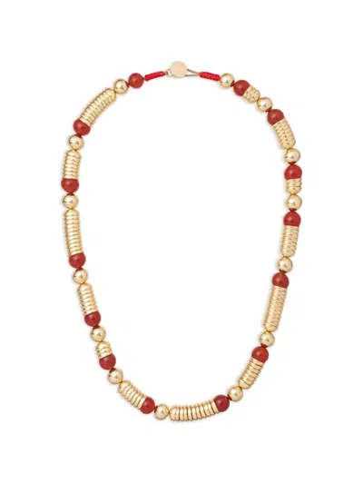 Roxanne Assoulin Beaded Future Perfect Necklace In Gold