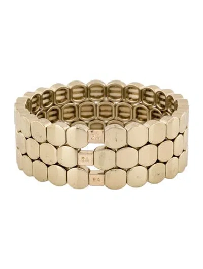 Pre-owned Roxanne Assoulin Beaded Stretch Bracelet Set, 6.25" In Multicolor