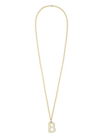 Roxanne Assoulin Big Puffy Initial Necklace In Gold