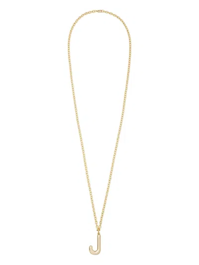Roxanne Assoulin Big Puffy Initial Necklace In Gold